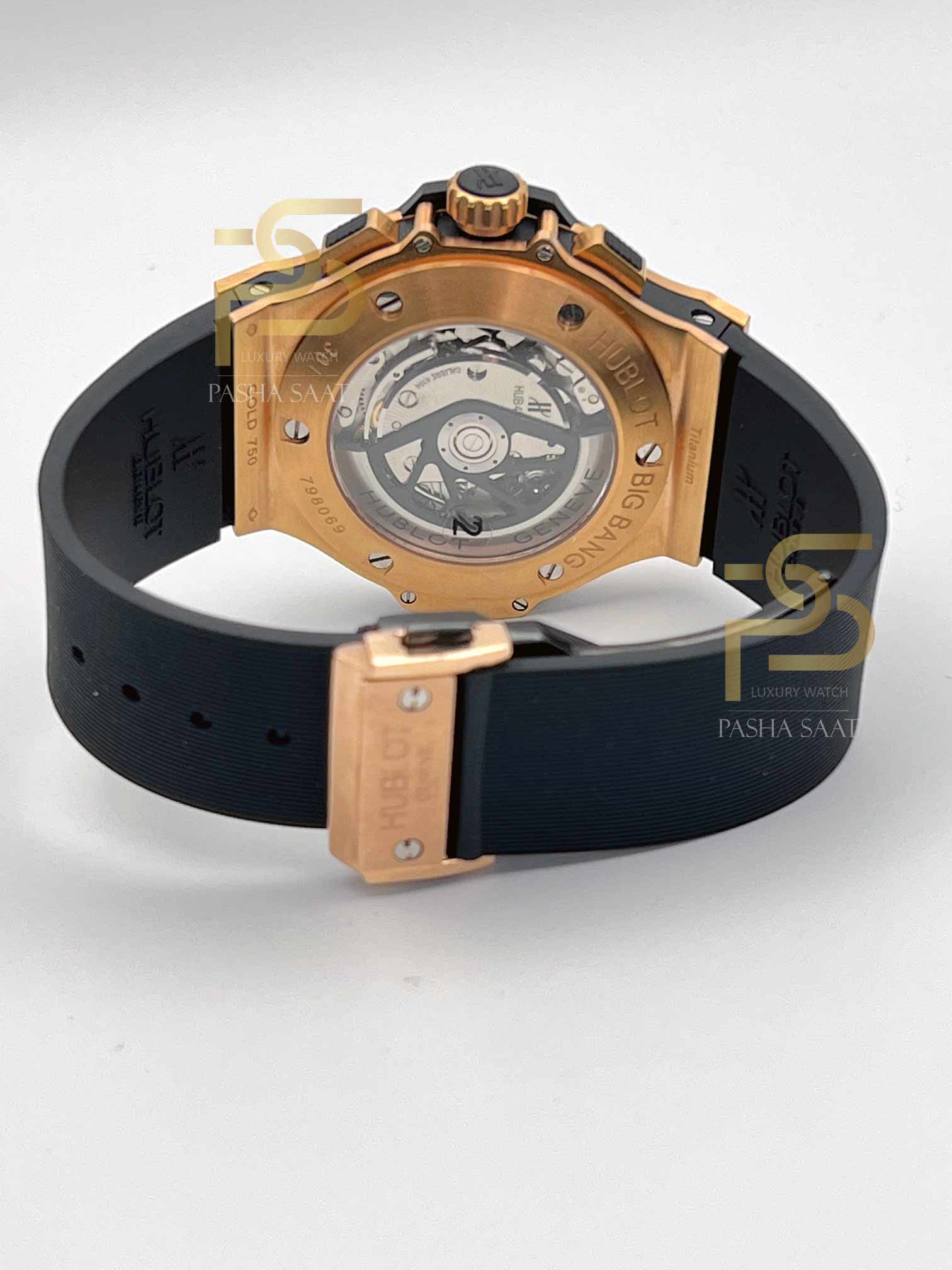 Hublot Big Bang Rose Gold Black Index Kadran Saat 301.PX.1180.RX Hublot Big Bang Rose Gold Black Index Kadran Saat 301.PX.1180.RX - Görsel 2