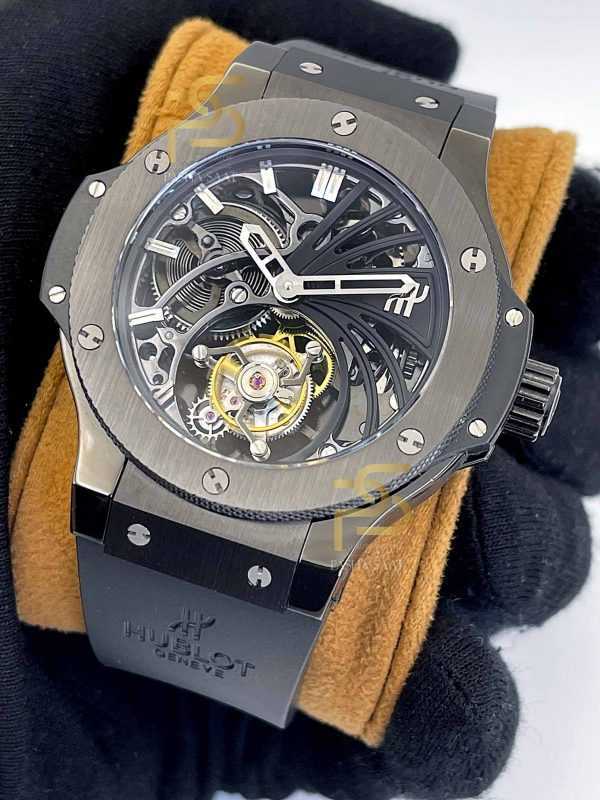 Hublot Big Bang Black Skeleton Tourbillon Eta Saat