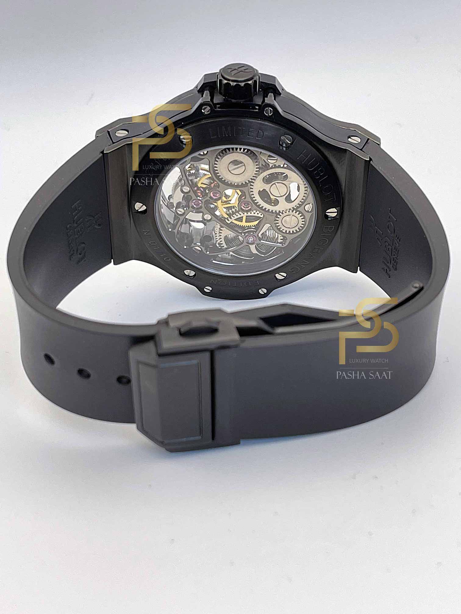 Hublot Big Bang Black Skeleton Tourbillon Swiss Saat Hublot Big Bang Black Skeleton Tourbillon Swiss Saat - Görsel 2