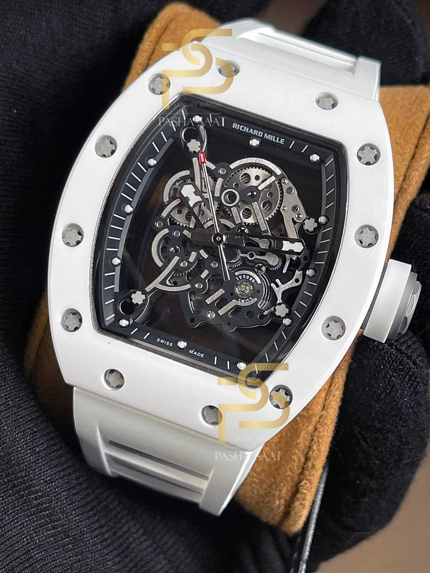 Richard Mille RM 055 Beyaz Seramic Bubba Watson Saat - PashaSaat