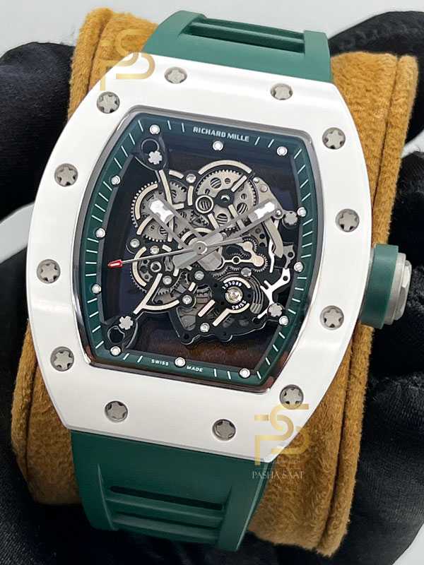 Richard Mille RM55 Beyaz Seramik PashaSaat