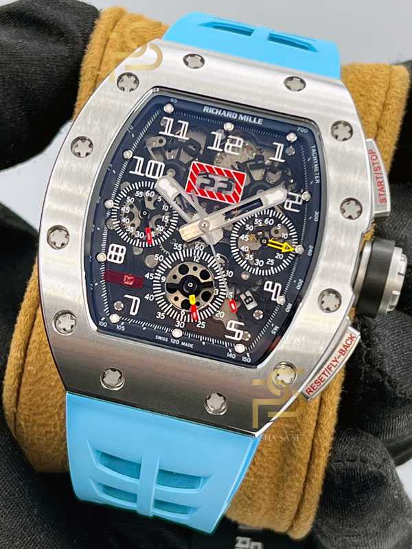 RM011 Felipe Massa Chrono Titanium Black Dial Eta Saat