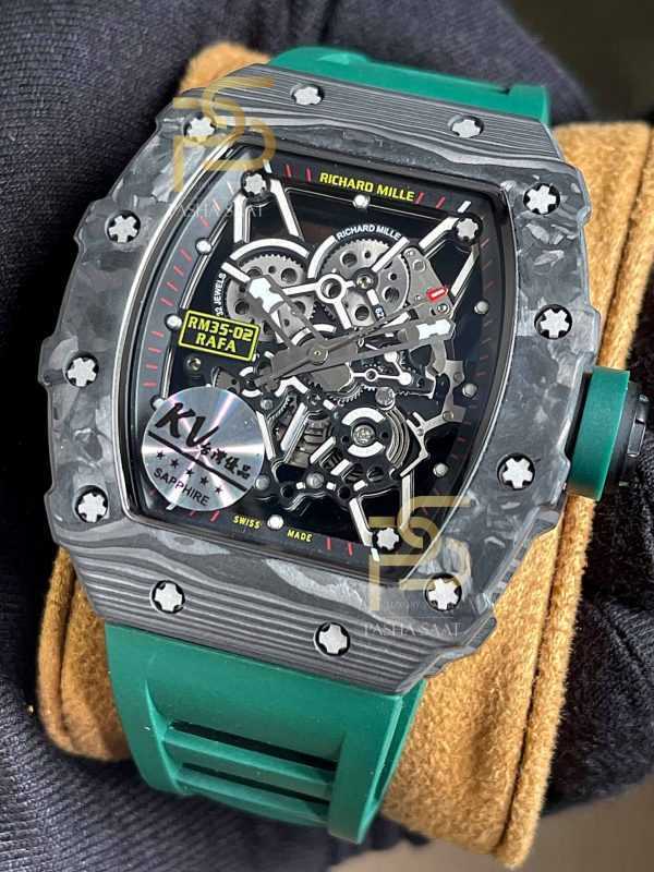 Richard Mille Rm35-02 Yeşil Kordon Eta Saat