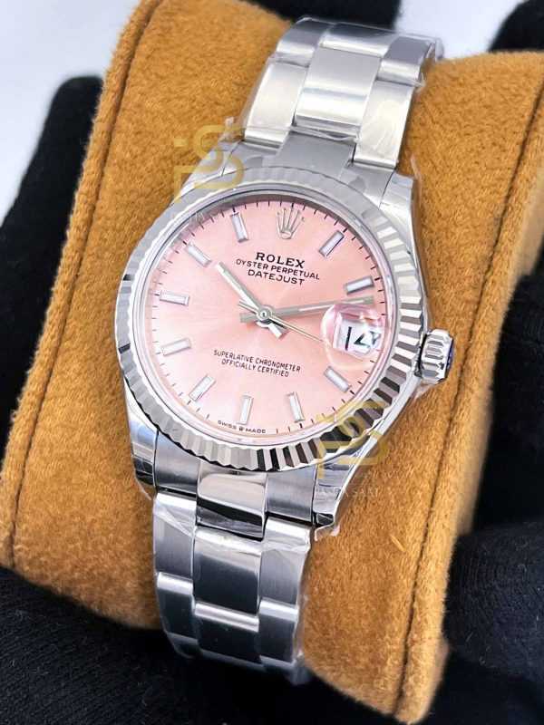 Rolex Datejust Pembe Kadran İmitasyon Saat