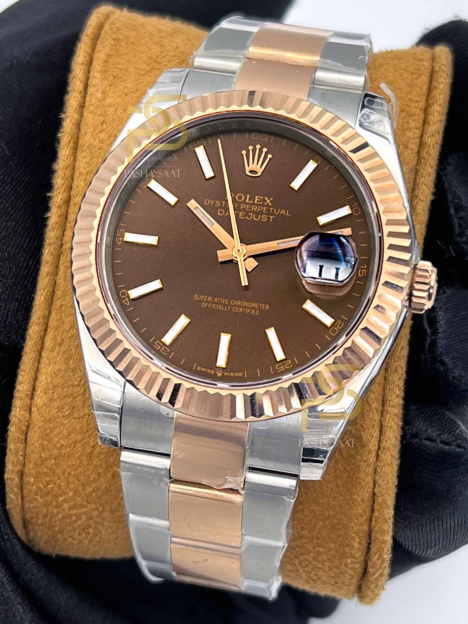 Rolex Datejust Chocolate Kadran Oyster Bilezik Rolex Datejust Chocolate Kadran Eta Saat