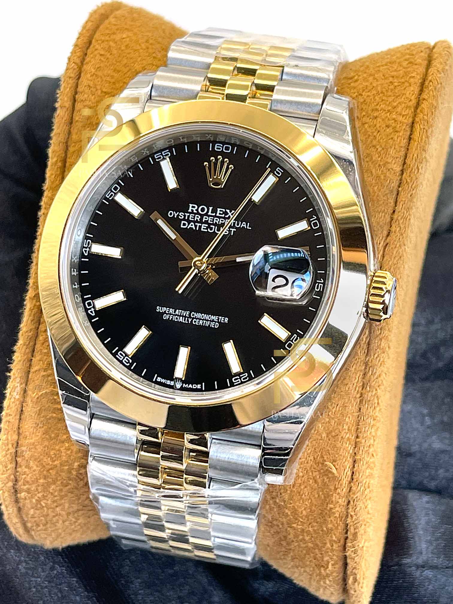 indre Kyst svovl Rolex Datejust Sarı Altın Siyah Kadran Erkek Saati - Replika Saat | Eta Saat  | Rolex Saat