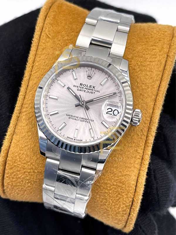 Rolex Oyster Perpetual Silver Dial Eta Saat
