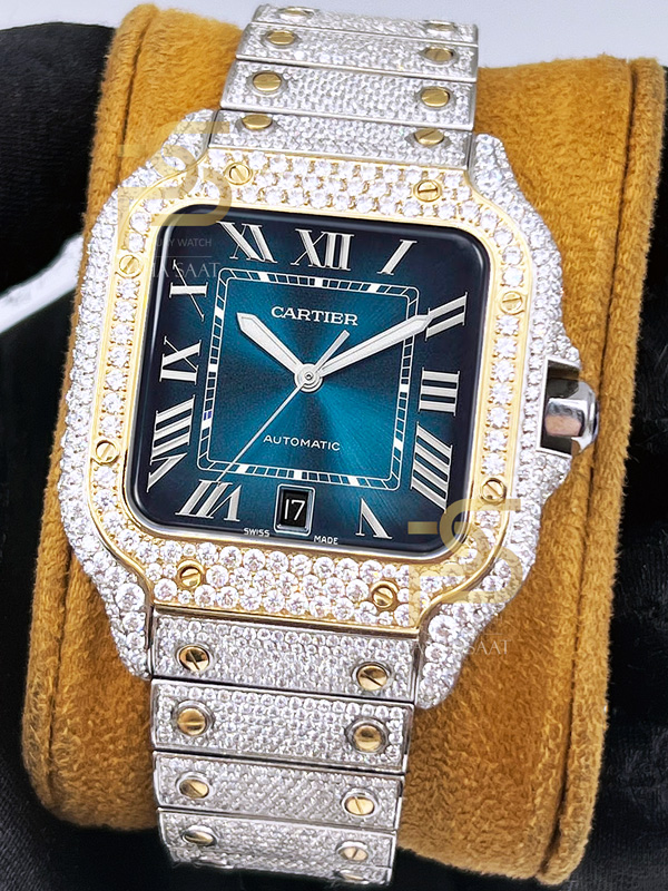Cartier Santos Two Tone Diamond