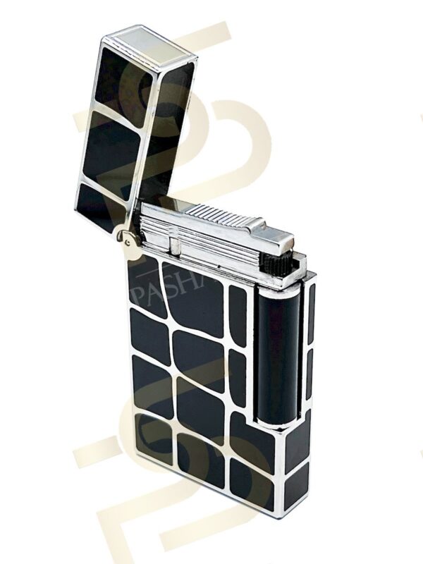 ST Dupont Çakmak Siyah Silver Desenli