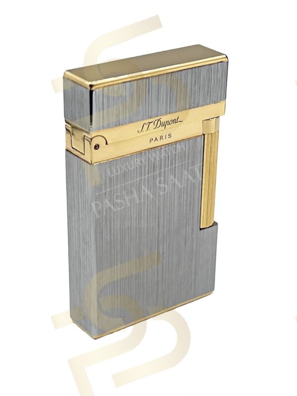 St Dupont Ligne 2 Brushed Palladium Lighter Two Tone