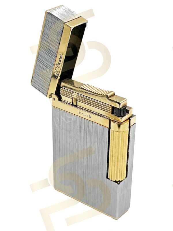 St Dupont Ligne 2 Brushed Palladium Lighter Two Tone