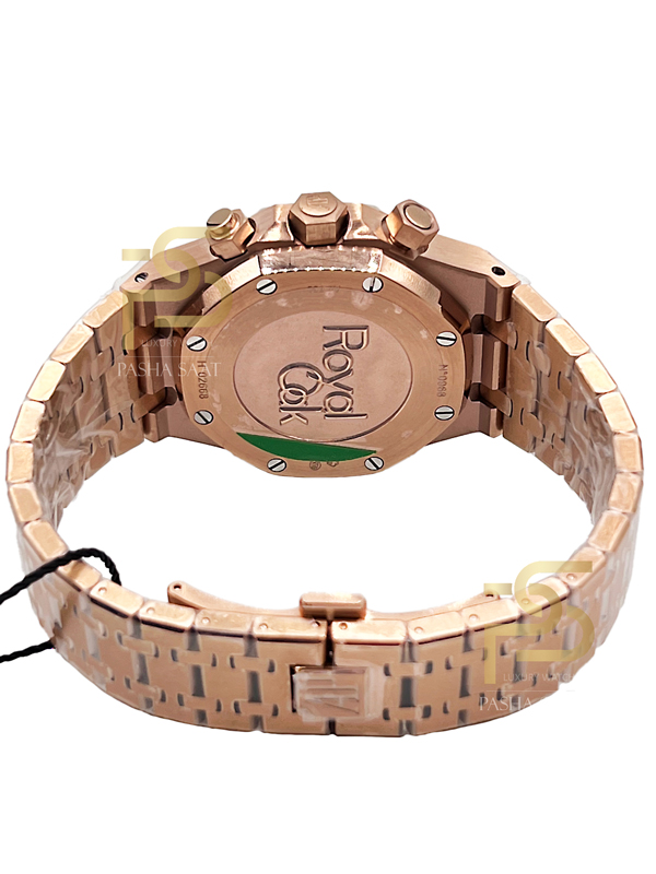 AP Royal Oak Chronograph Rose Gold Black Dial 41mm