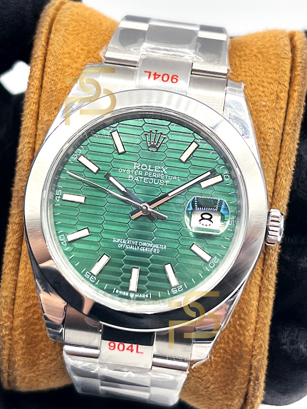 Rolex Datejust Motif Yeşil Kadran Oyster Bilezik