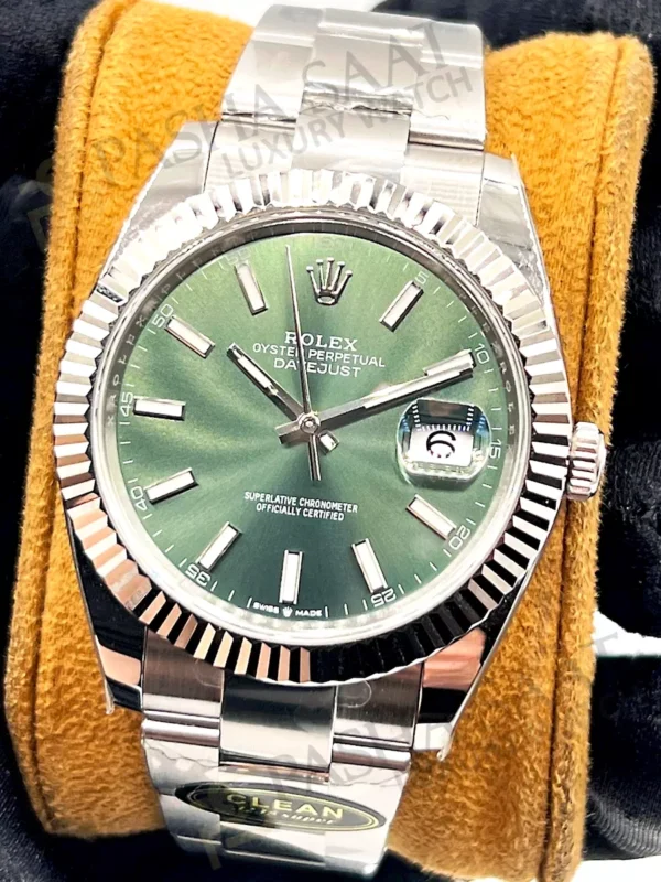 Rolex Datejust 41 Mint Green Oyster Clean Factory