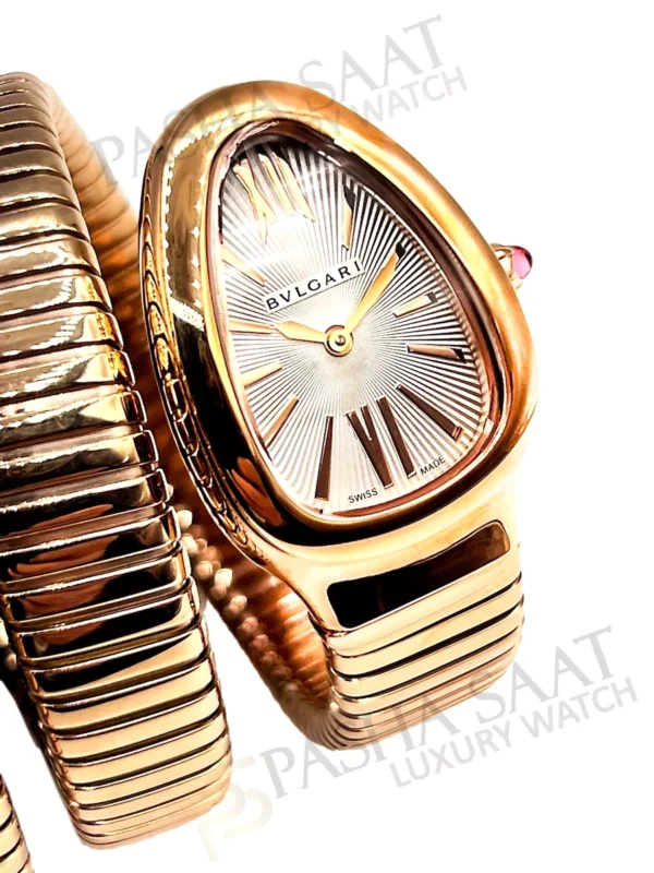 Bvlgari Kadın Yılan Saat Rose Gold Opalin Kadran