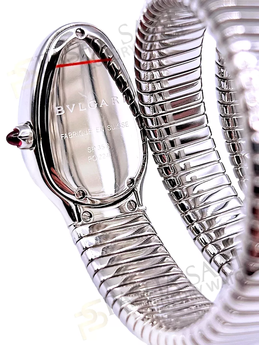 Bvlgari Yılan Çelik Taşlı Kadın Saati Bvlgari Yılan Çelik Kadın Saati