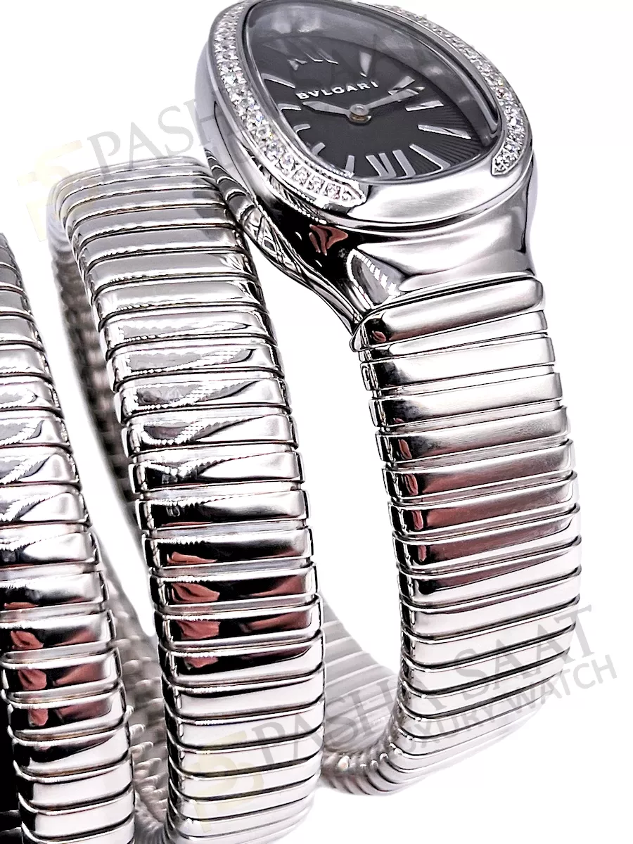 Bvlgari Yılan Çelik Taşlı Kadın Saati Bvlgari Yılan Çelik Taşlı Kadın Saati