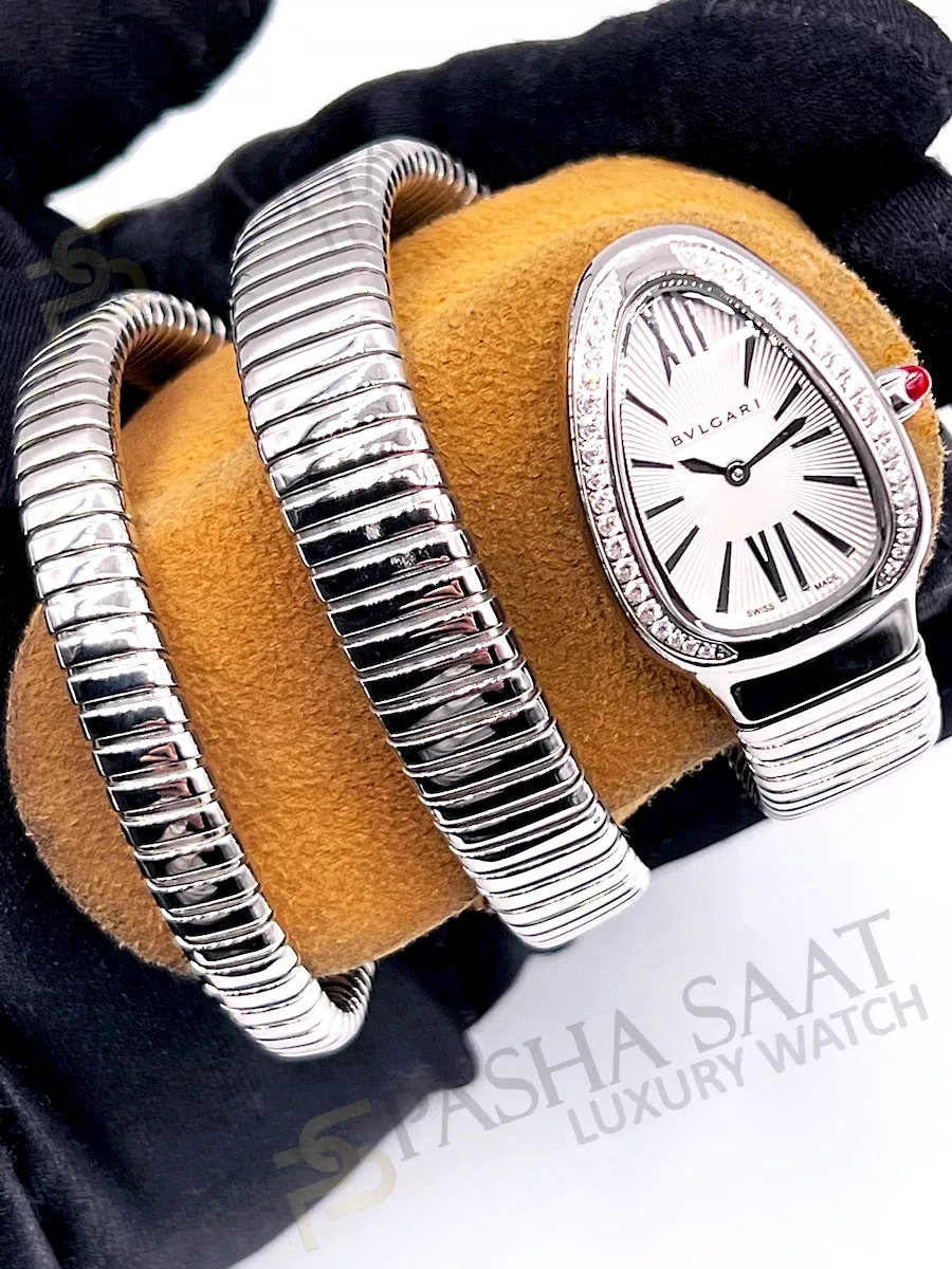 Bvlgari Serpenti Taşlı Saat Opalin Kadran Bvlgari Serpenti Taşlı Saat Opalin Kadran