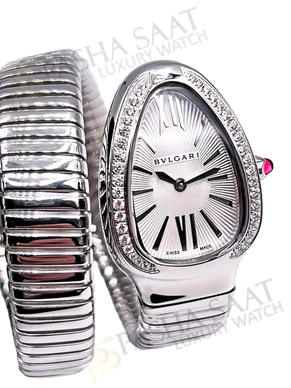 Bvlgari Serpenti Taşlı Saat Opalin Kadran