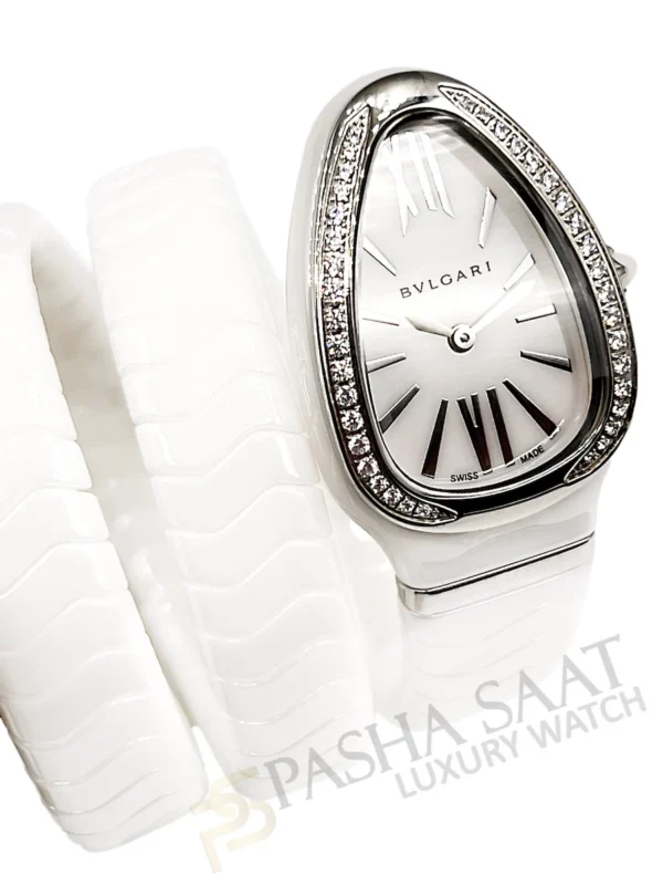 Bvlgari Yılan Seramik Taşlı Kadın Saati