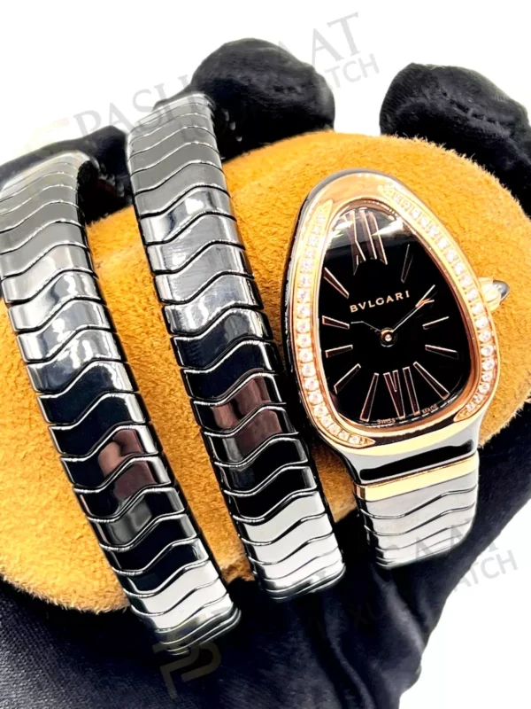 Bulgari Yılan Siyah Seramik Kadın Saati