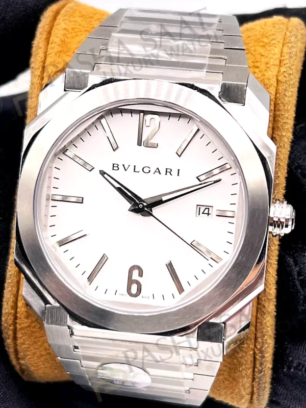 Bulgari Octo Solotempo Beyaz Kadran Erkek Saati