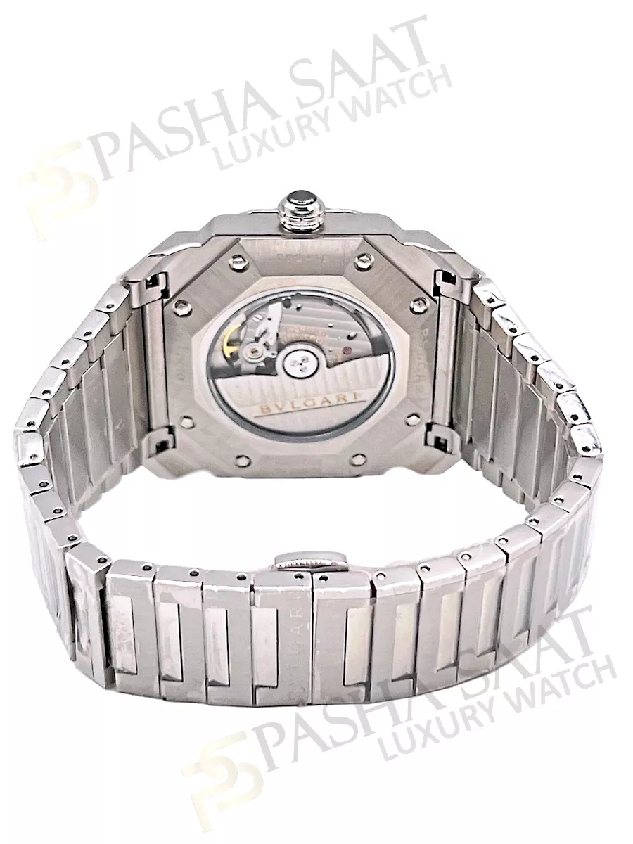 Bulgari Octo Solotempo Beyaz Kadran Erkek Saati Bulgari Octo Solotempo Beyaz Kadran Erkek Saati