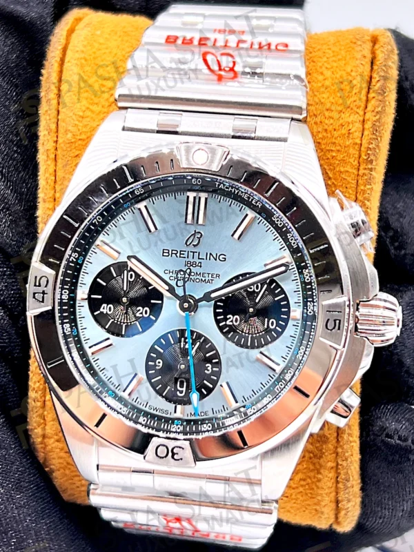 Breitling Chronomat Ice Blue Dial B01 PB0134101C1S1