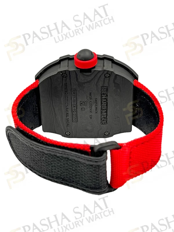 Richard Mille RM27-03 Black Rafa Carbon Tekstil Kordon