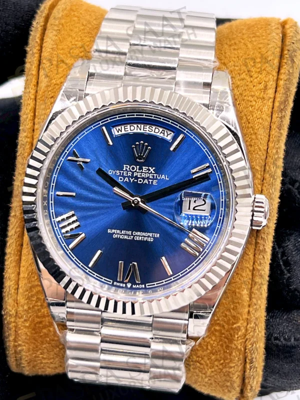 Rolex Day Date Superclone 1:1 Mavi Kadran 228235 GSF