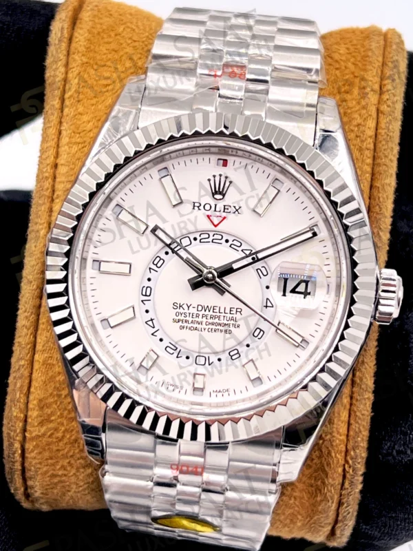 Eta Saat - Pasha Saat Rolex Sky Dweller White Face Jubilee Noob Factory