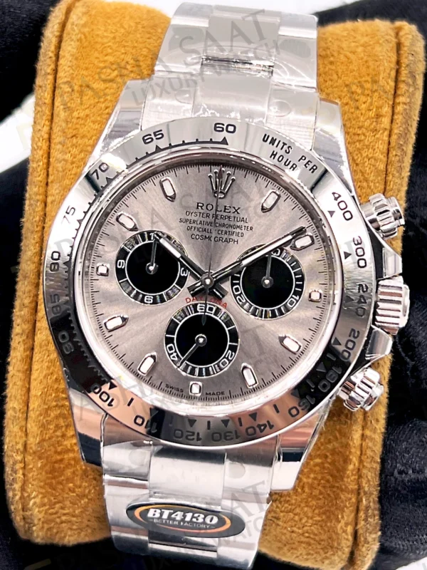 Eta Saat - Pasha Saat Rolex Daytona Grey Dial 4130 BTF