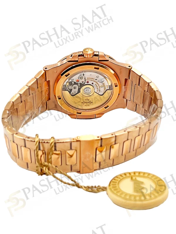 Patek Philippe Nautilus Rose Gold Baquette Diamond Bezel