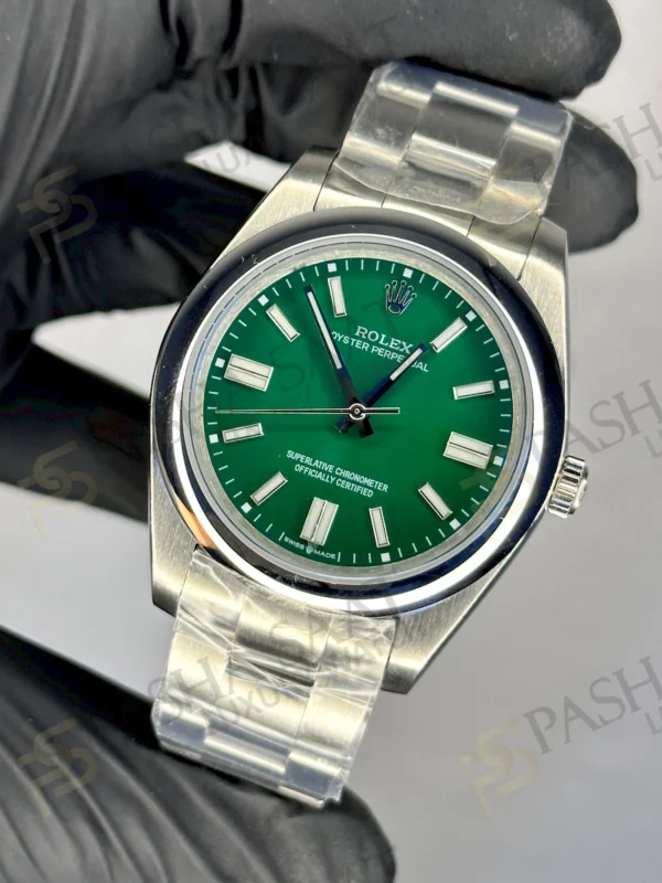 Rolex Oyster Perpetual Yeşil Kadran Replika Saat