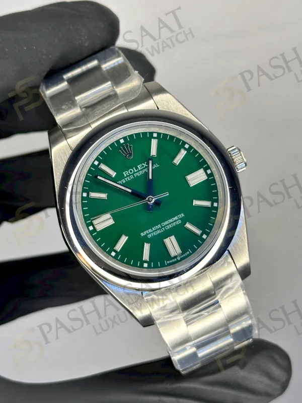 Rolex Oyster Perpetual Yeşil Kadran Replika Saat