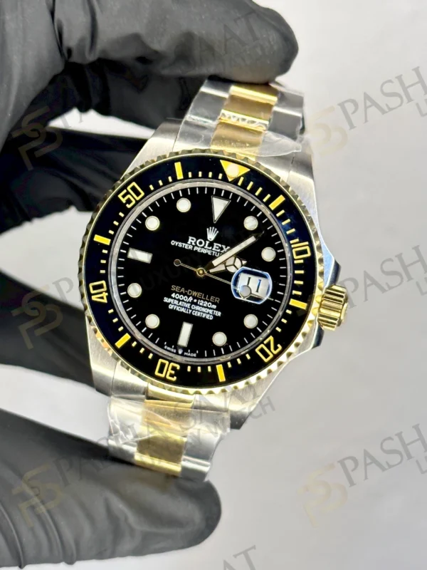 Sea Dweller Rolex Çift Renk Siyah Kadran Çelik Saat
