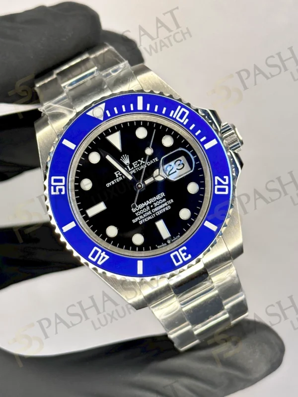Rolex Submariner Mavi Seramik Bezel Siyah Kadran A+++ Saat