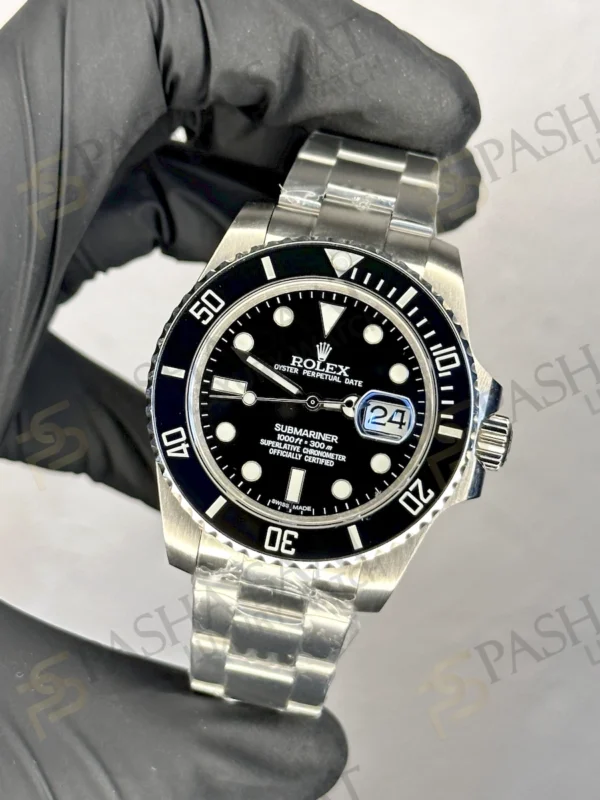Rolex Submariner Replika Siyah Tarih Göstergeli Saat