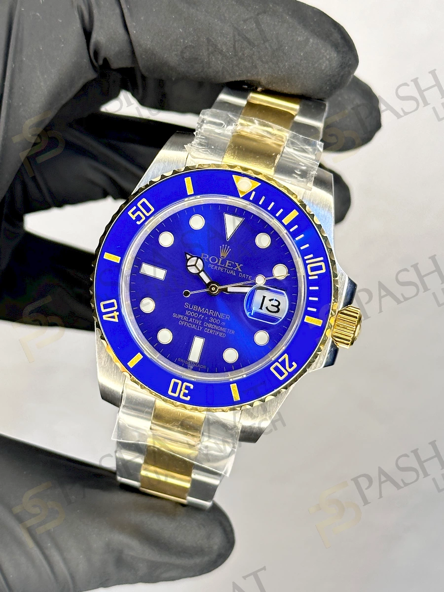 Rolex Submariner Çift Renk Mavi Kadran A+++ Saat Rolex Submariner Çift Renk Mavi Kadran A+++ Saat