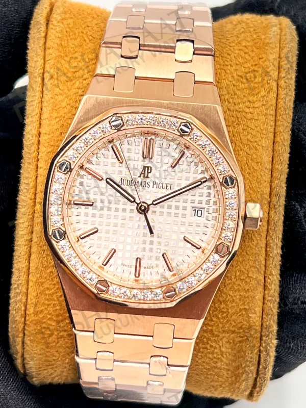 Ap Royal Oak White Diamonds Dial 77351OR