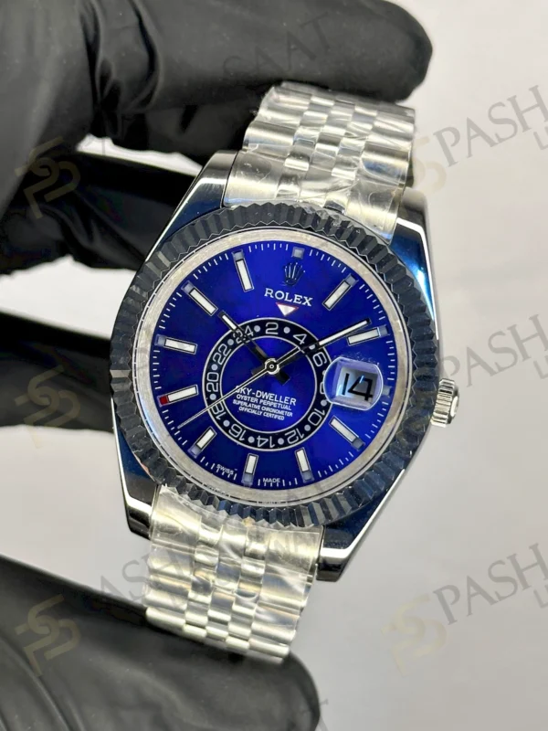 Rolex Sky Dweller Jubilee Blue Dial Steel Watch