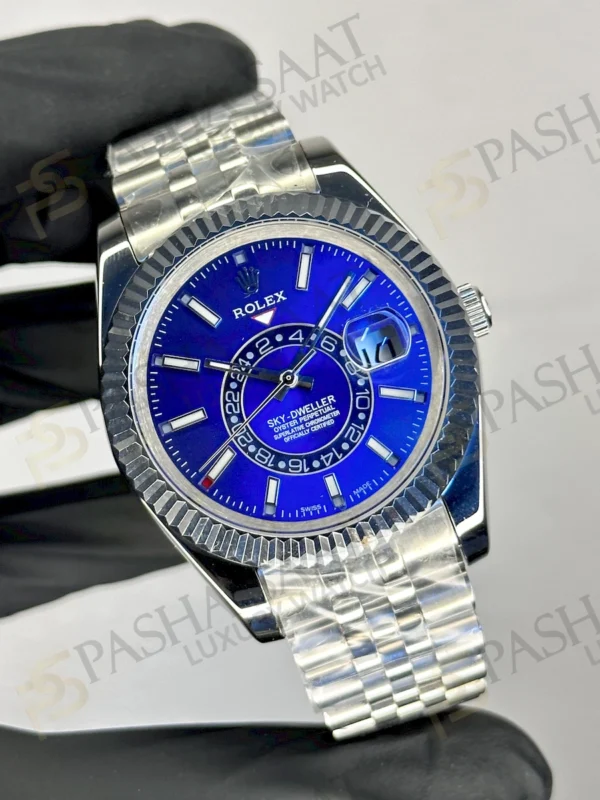 Rolex Sky Dweller Jubilee Blue Dial Steel Watch