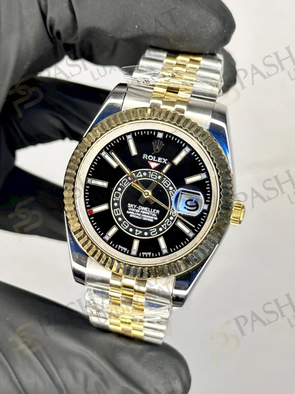 Rolex Sky Dweller Two Tone Gold Jubilee Siyah Kadran