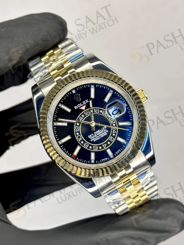 Rolex Sky Dweller Two Tone Gold Jubilee Siyah Kadran