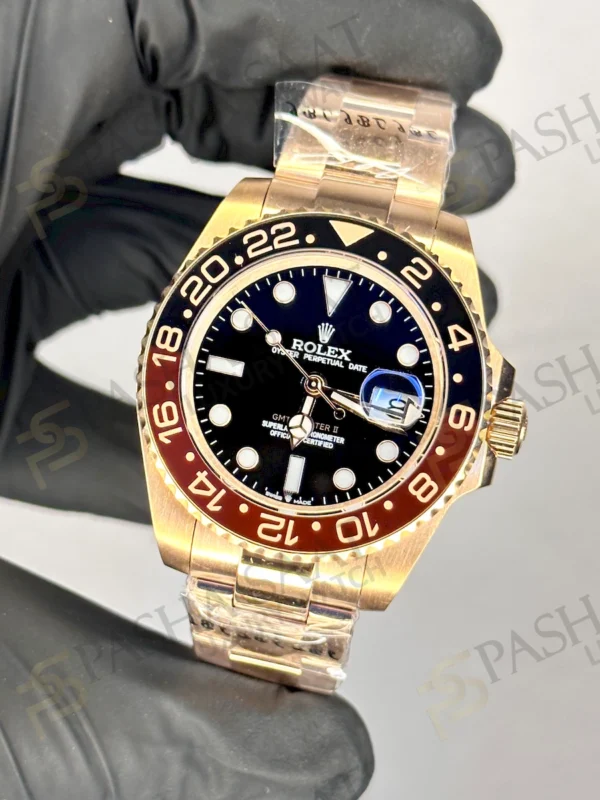 Rolex Gmt Master II Rose Gold Replika Saat