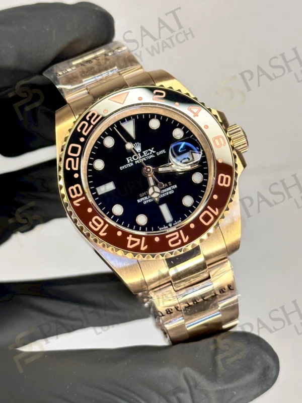 Rolex Gmt Master II Rose Gold Replika Saat