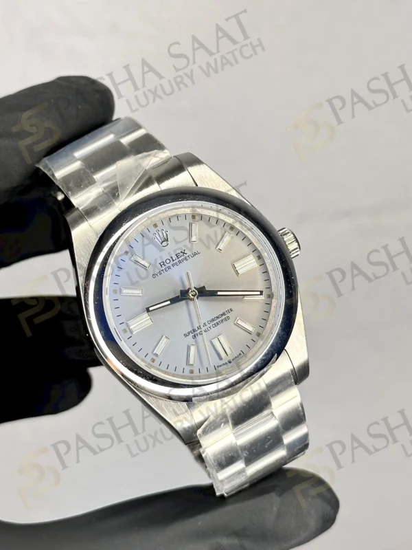 Rolex Oyster Perpetual Silver Kadran Replika Saat