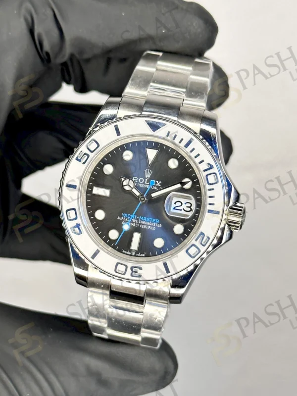 Rolex Yacht Master Gri Kadran Mavi Saniye A+++ Replika