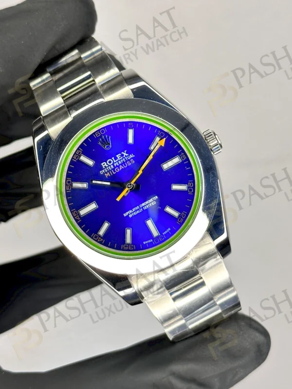 Rolex Milgauss Mavi A+++ Replika Saat