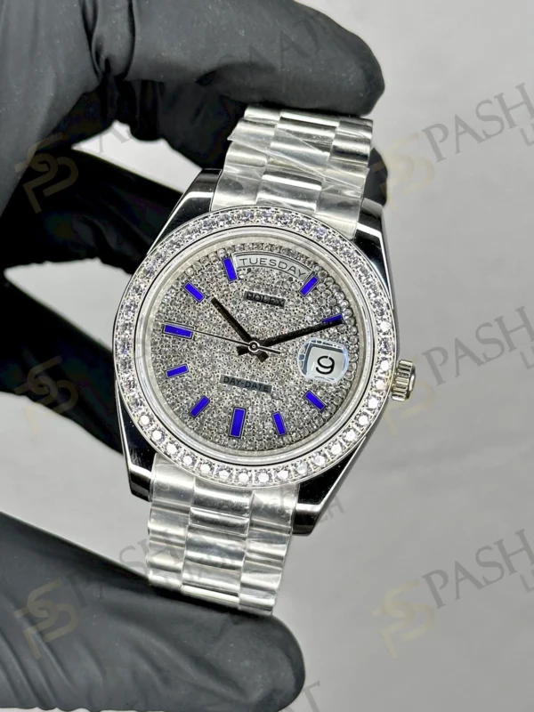 Rolex Day Date Taşlı Kadran Replika Saat